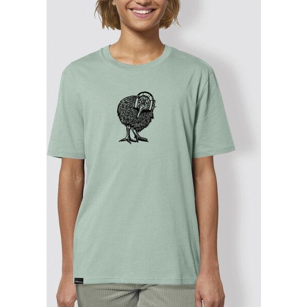 little kiwi Frau T-Shirt, "Abschalten", Aloe, Green Bay