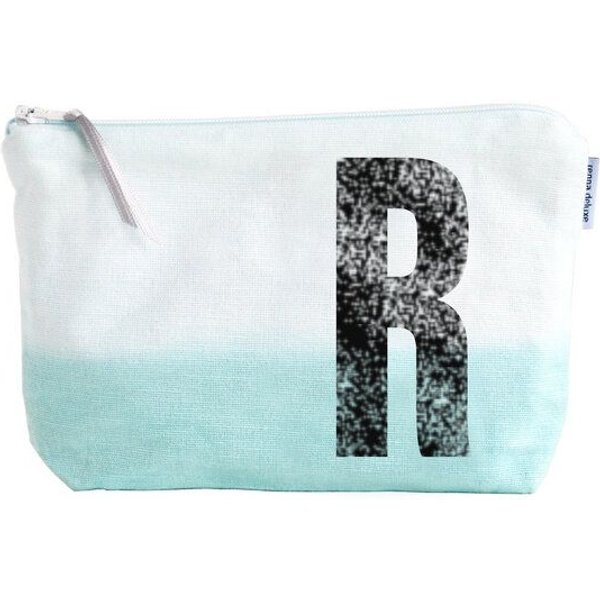 renna deluxe Kulturtasche und Schminktasche mit Monogramm MINT