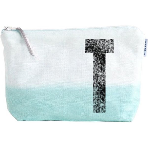 renna deluxe Kulturtasche und Schminktasche mit Monogramm MINT