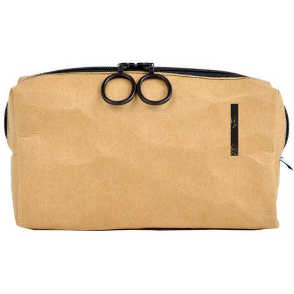 renna deluxe Waschtasche und Kosmetiktasche mit Monogramm, vegan, BRAUN