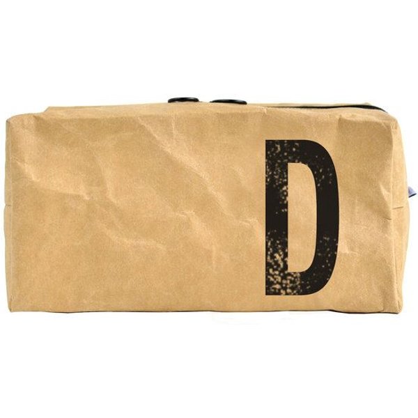 renna deluxe Waschtasche und Kosmetiktasche mit Monogramm, vegan, BRAUN