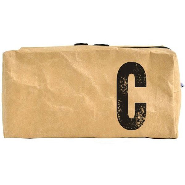 renna deluxe Waschtasche und Kosmetiktasche mit Monogramm, vegan, BRAUN