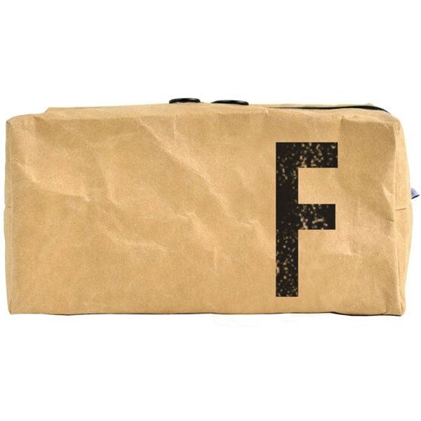 renna deluxe Waschtasche und Kosmetiktasche mit Monogramm, vegan, BRAUN