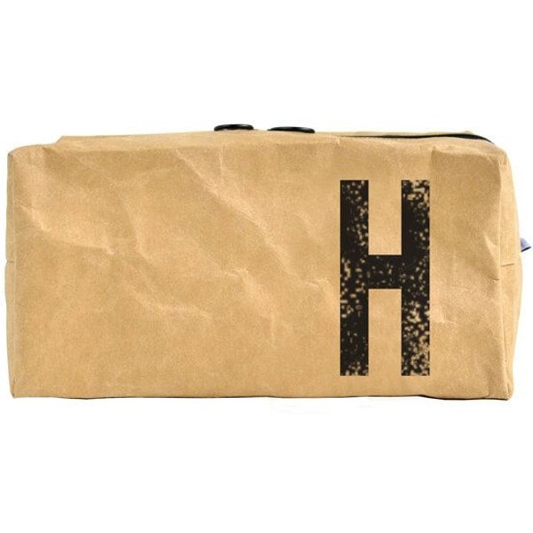 renna deluxe Waschtasche und Kosmetiktasche mit Monogramm, vegan, BRAUN