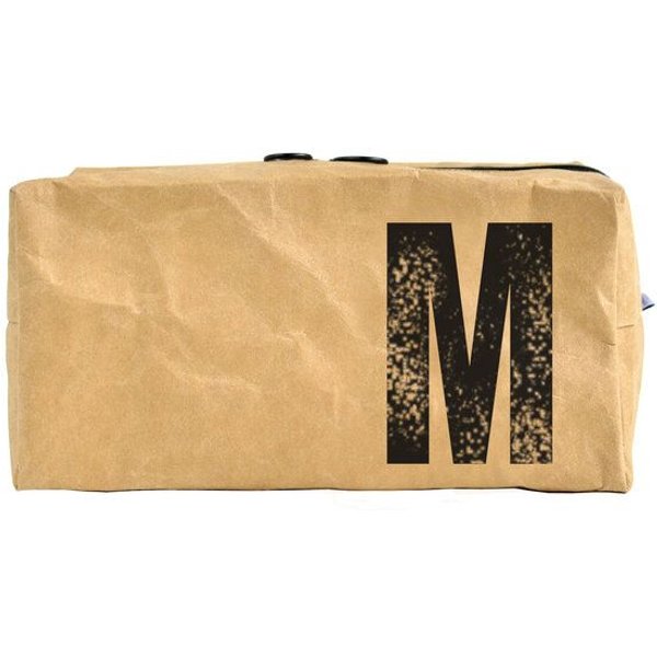 renna deluxe Waschtasche und Kosmetiktasche mit Monogramm, vegan, BRAUN