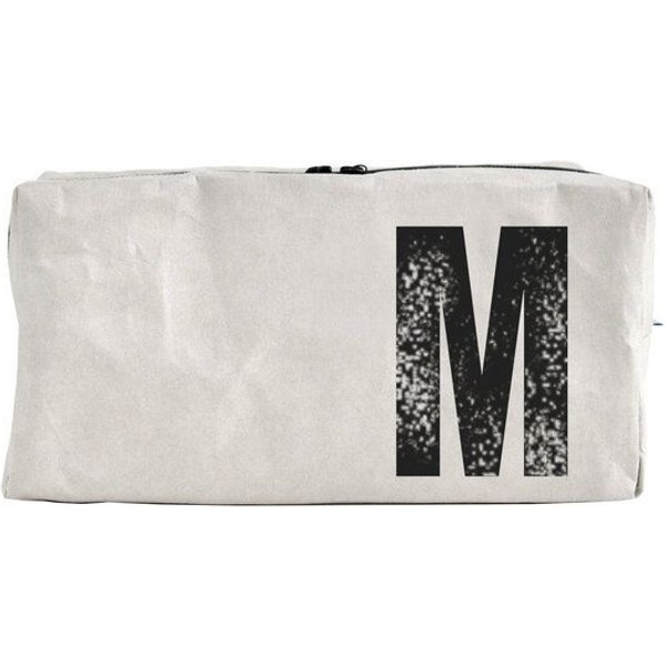 renna deluxe Kulturtasche und Kosmetiktasche mit Monogramm, vegan GRAU