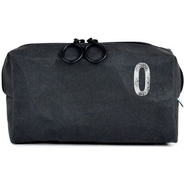 renna deluxe Kulturbeutel oder Kosmetiktasche mit Monogramm, vegan, SCHWARZ
