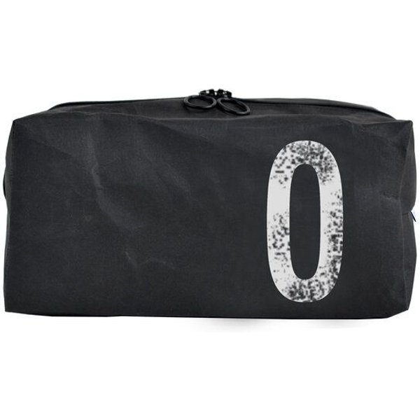 renna deluxe Kulturbeutel oder Kosmetiktasche mit Monogramm, vegan, SCHWARZ