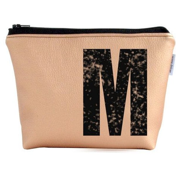 renna deluxe Kulturtasche und Kosmetiktasche personalisiert mit Monogramm - KUPFER