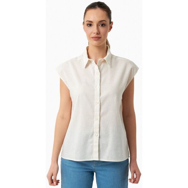 ORGANICATION Bluse aus Bio-Baumwolle und Leinen