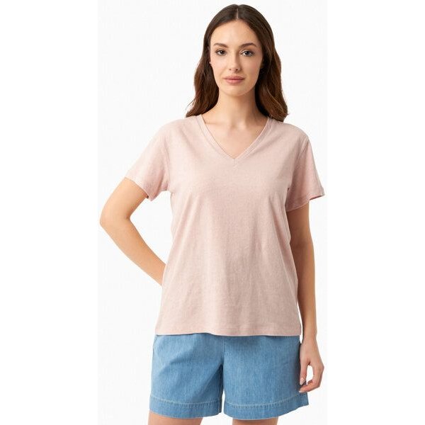 ORGANICATION T-Shirt aus Bio-Baumwolle und Leinen