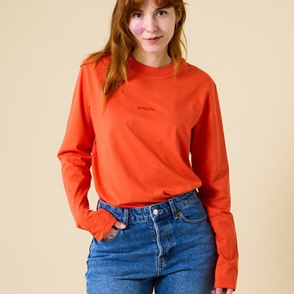 popeia Damen Langarmshirt aus Bio-Baumwolle