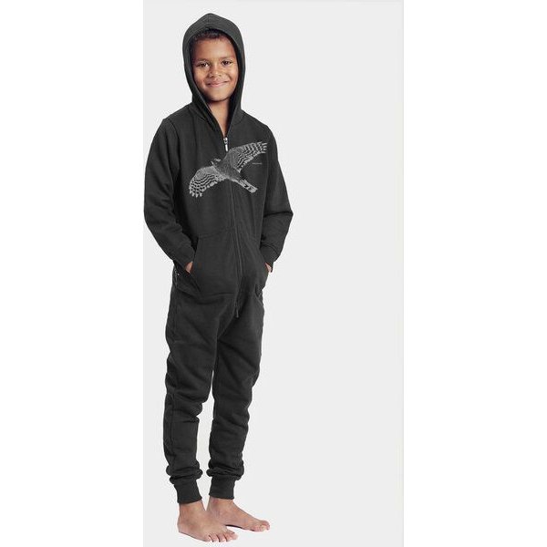 Peaces.bio - handbedruckte Biomode Jumpsuit Sperber Kinder