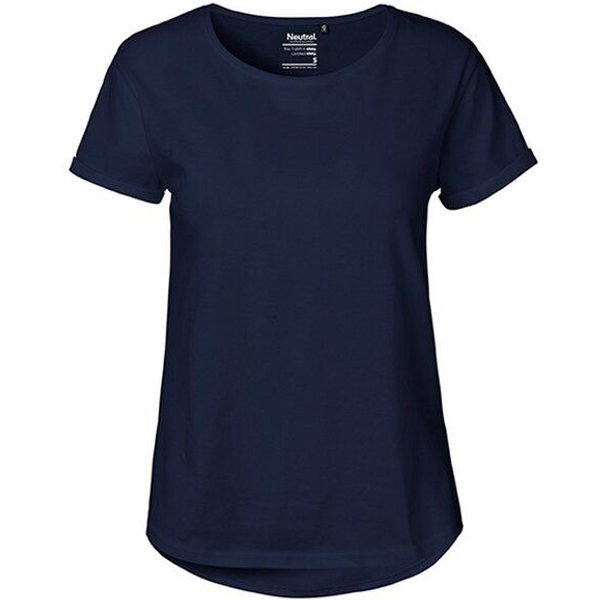 Neutral® Damen Roll Up Sleeve T-Shirt von Neutral Bio Baumwolle Rollärmel