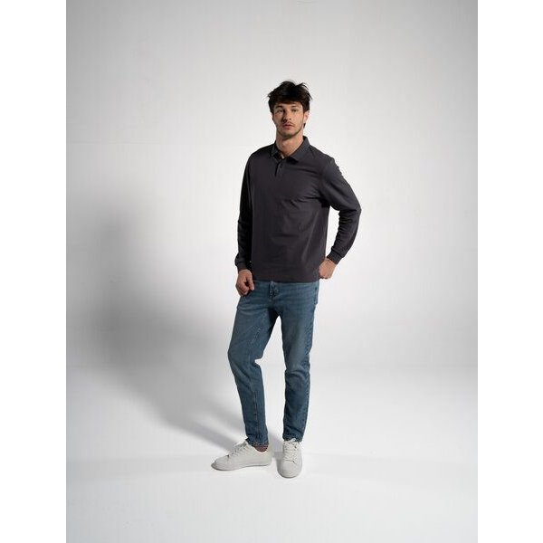 GORG Herren Langarm Poloshirt aus Bio-Baumwolle