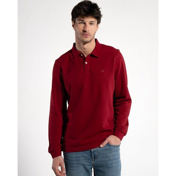 GORG Herren Langarm Poloshirt aus Bio-Baumwolle