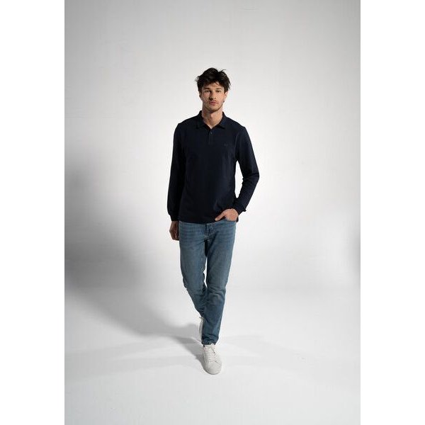 GORG Herren Langarm Poloshirt aus Bio-Baumwolle