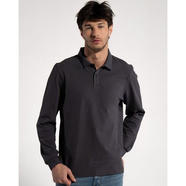 GORG Herren Langarm Poloshirt aus Bio-Baumwolle