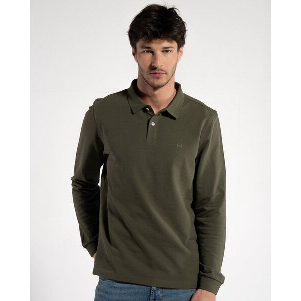 GORG Herren Langarm Poloshirt aus Bio-Baumwolle