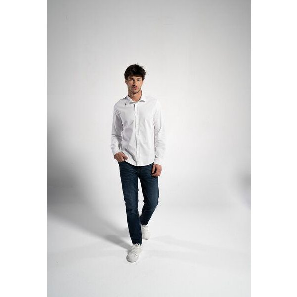 GORG Herren Piqué-Langarmhemd aus Bio-Baumwolle
