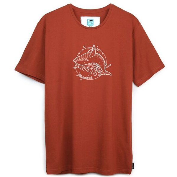 GARY MASH T-Shirt Blauwal aus Bio-Baumwolle