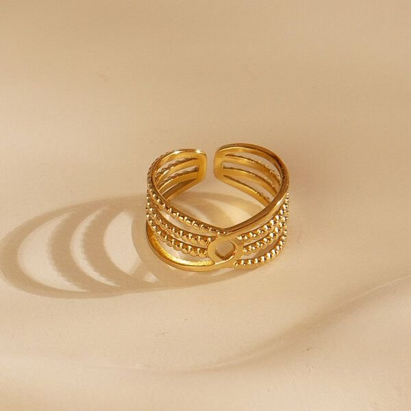 Größenverstellbarer BOHO Summer Ring ca. Ø 17 - 19 mm von Elektropulli