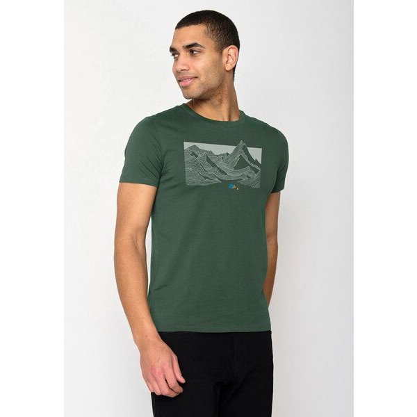 GREENBOMB Nature Valley Guide - Sportliches T-Shirt aus Bio-Baumwolle / hochwertiger Print / GOTS / Fair & Vegan