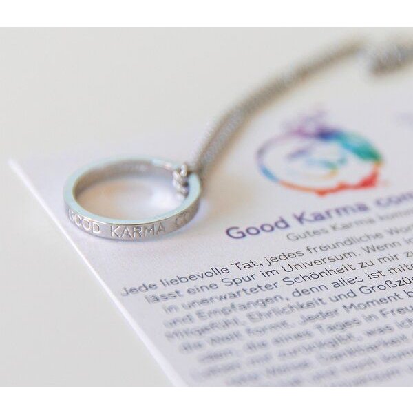 Divasya Silberne Kette mit Ring | Good Karma Comes Back