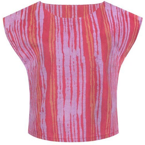 Global Mamas Bio Bluse - BOXY - Fissure