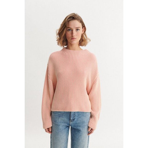 Basic Apparel Pullover WINIE zweifarbig 2-Colored aus Baumwolle