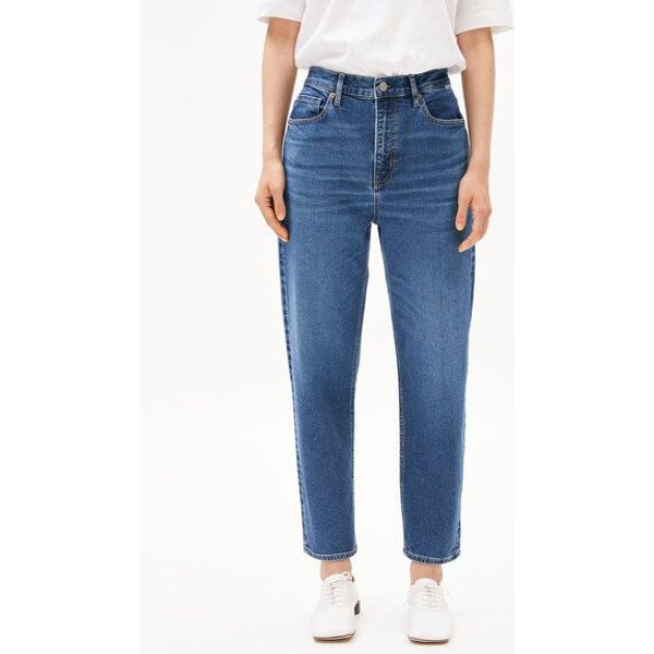 ARMEDANGELS MAIRAA Damen Mom Jeans recycelter Baumwoll Mix Comfort Stretch