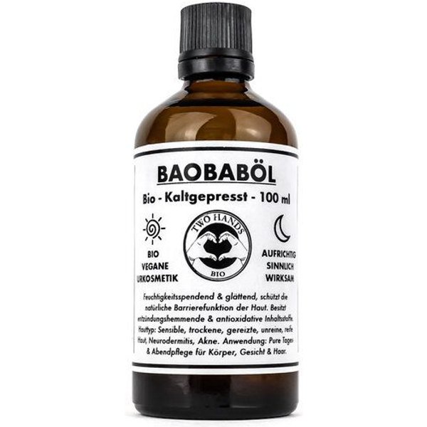 Two Hands BIO Baobaböl - Bio - Vegan - Kaltgepresst - 100 ml