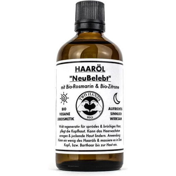 Two Hands BIO Haaröl "NeuBelebt" mit Bio-Rosmarin & Bio-Ingwer - Bartöl - Bio Vegan