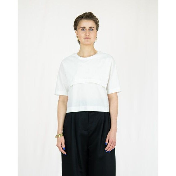 keijn Shirt MESH – Kurzes Shirt aus Deadstock-Baumwolle, halbtransparent & doppellagig