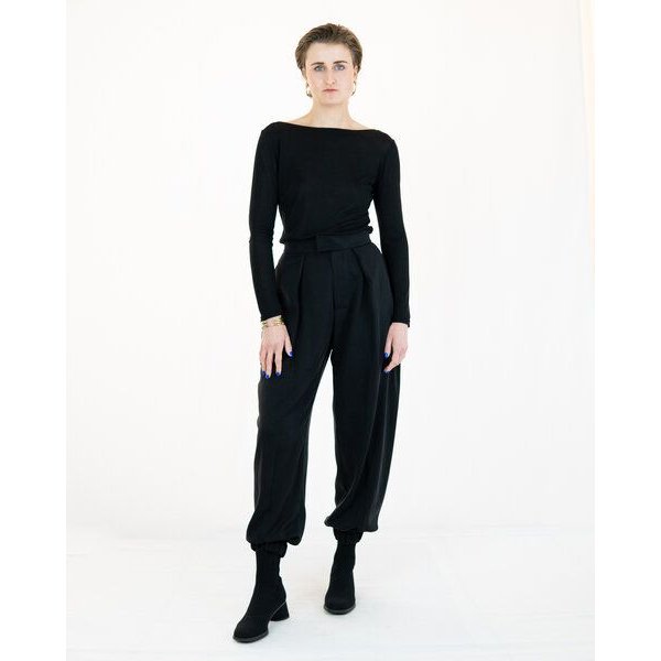 keijn Hose AdoTAEK - Knöchellange Tencel-Twill Hose mit Teilungsnähten & elastischem Bund