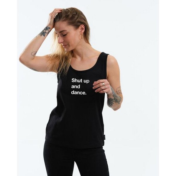 GARY MASH Top Rose Shut up and dance. aus Bio-Baumwolle