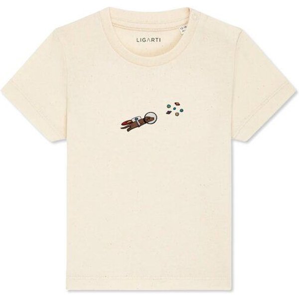 LIGARTI Babyshirt - Astrowau der Space-Hund