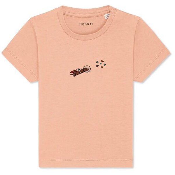 LIGARTI Babyshirt - Astrowau der Space-Hund
