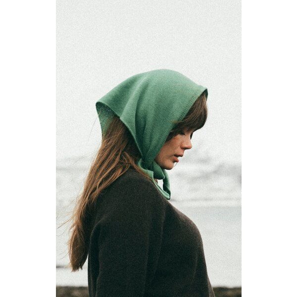 Kopyto BIRUANG Bandana Halstuch 100% Merinowolle RWS-Zertifiziert Ökologisch Unifarben
