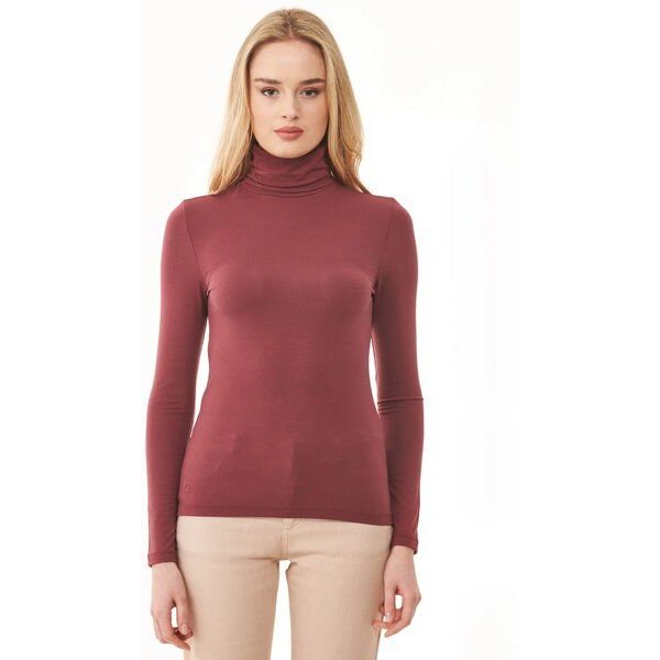 ORGANICATION Langarmshirt aus LENZING ECOVERO mit Rollkragen