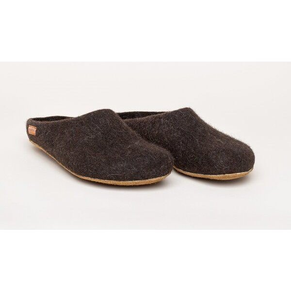 Magicfelt Filz-Hausschuh 713 aus 100% seltenen Wollen | Pantoffel für Damen & Herren mit hochwertiger Rinds-Sohle - Made in Tirol