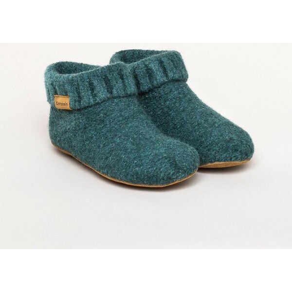 Gottstein Hüttenschuh Knit Boot aus 100% Schurwolle - Filz-Hausschuh made in Tirol