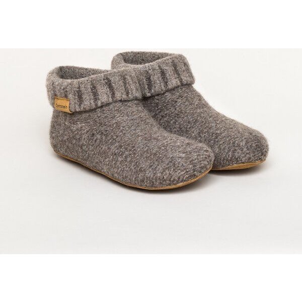 Gottstein Hüttenschuh Knit Boot aus 100% Schurwolle - Filz-Hausschuh made in Tirol