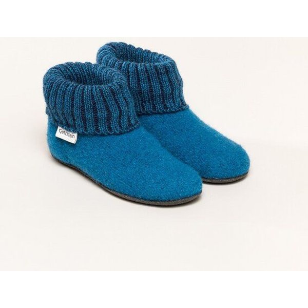 Gottstein Kinder-Hüttenschuh Alpine Boot FE - Kinderhausschuh für Mädchen & Jungen aus 100% Schurwolle