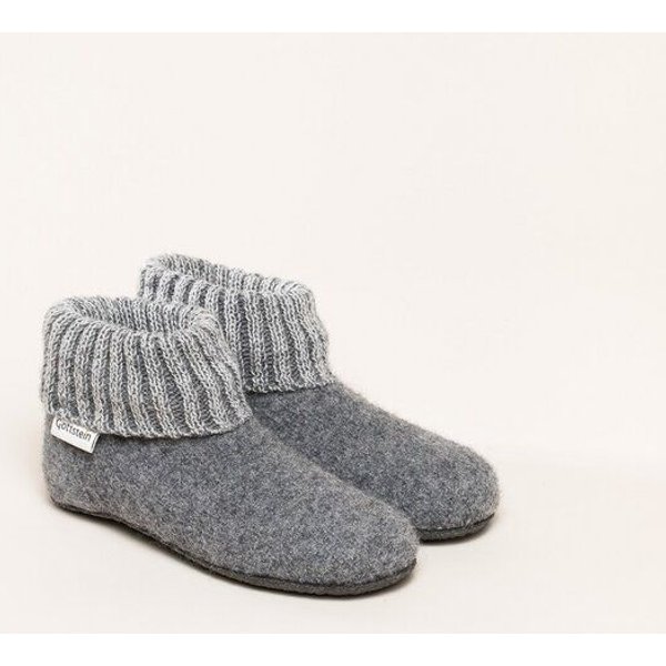 Gottstein Kinder-Hüttenschuh Alpine Boot FE - Kinderhausschuh für Mädchen & Jungen aus 100% Schurwolle