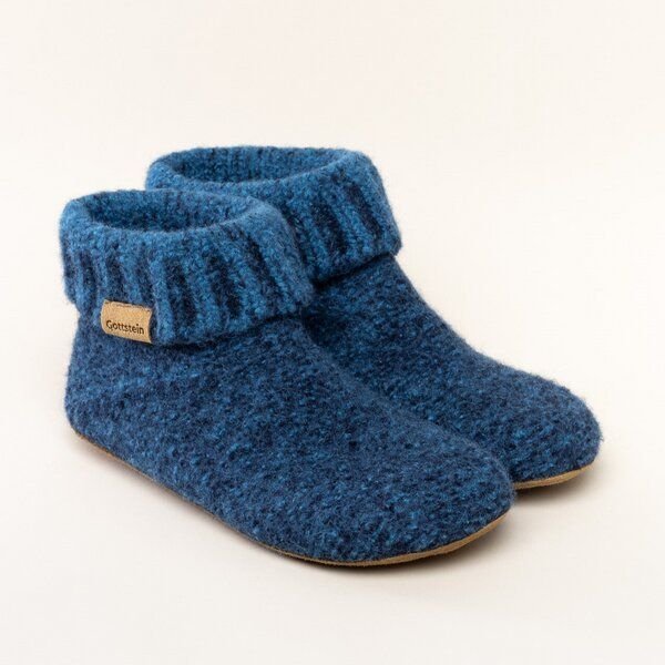 Gottstein Hüttenschuh Knit Boot aus 100% Schurwolle - Filz-Hausschuh made in Tirol