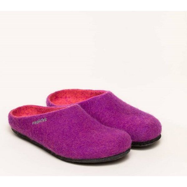 Magicfelt Filz-Hausschuh 709 aus 100% Merino-Wolle | Pantoffel für Damen & Herren mit anatomisch geformter Filz-Latex-Sohle - Made in Tirol