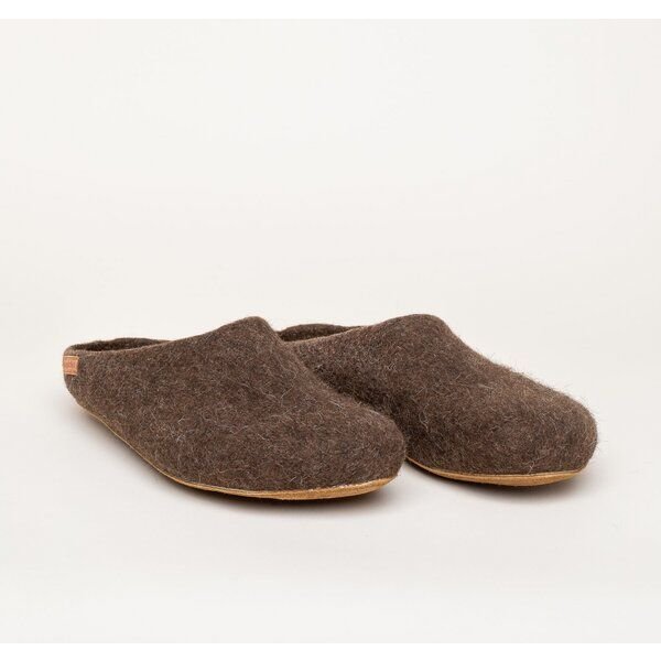 Magicfelt Filz-Hausschuh 713 aus 100% seltenen Wollen | Pantoffel für Damen & Herren mit hochwertiger Rinds-Sohle - Made in Tirol