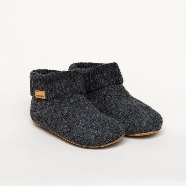 Gottstein Hüttenschuh Knit Boot aus 100% Schurwolle - Filz-Hausschuh made in Tirol
