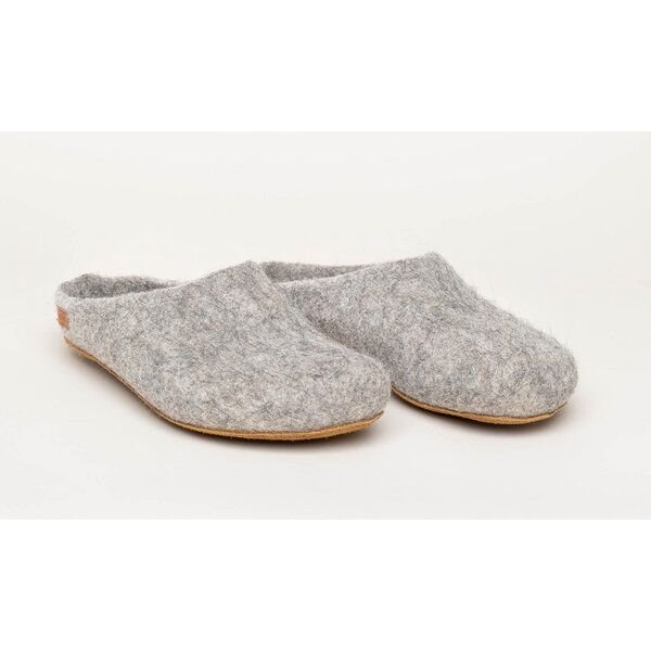 Magicfelt Filz-Hausschuh 728 aus 100% feiner Alpaka-Wolle | Pantoffel für Damen & Herren mit hochwertiger Rinds-Sohle - Made in Tirol